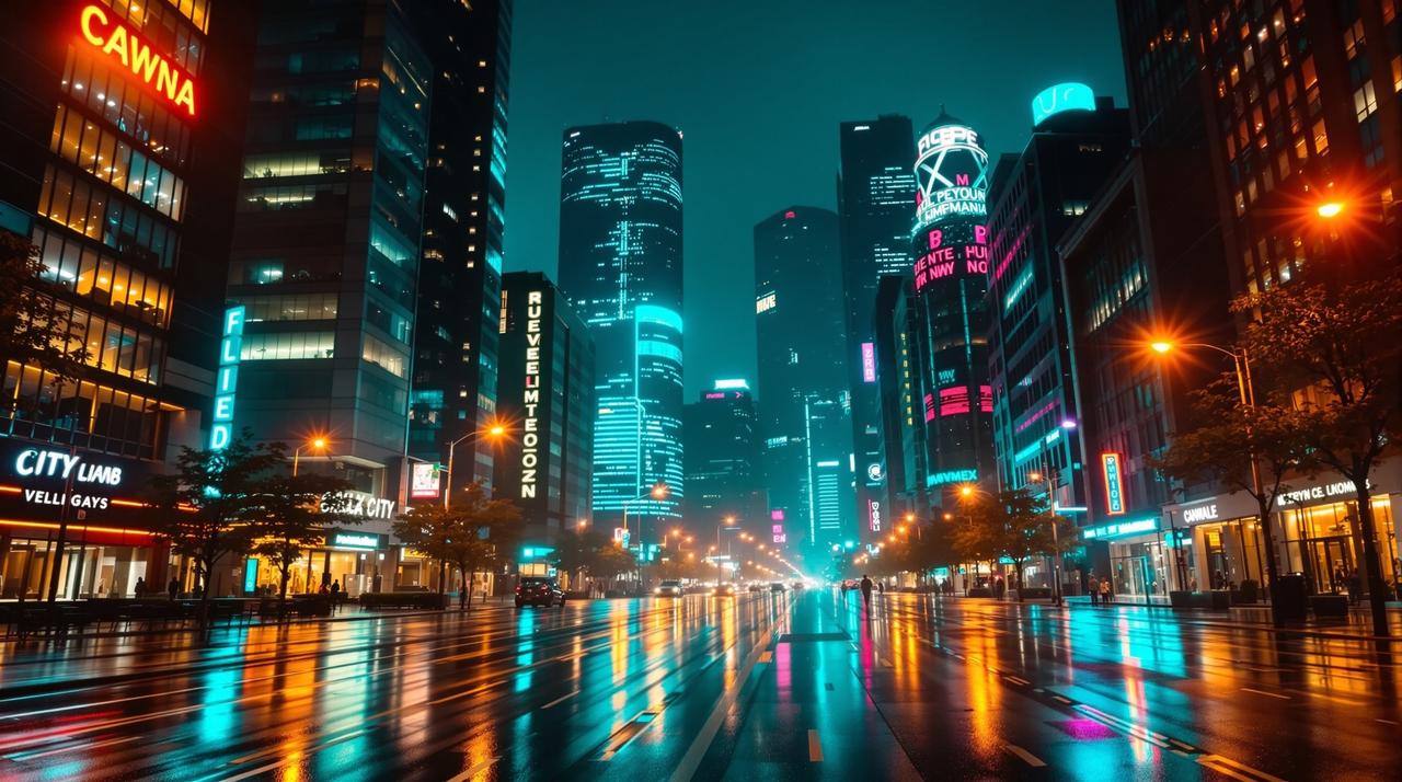 夜间影院-光影之城-高清视频截图