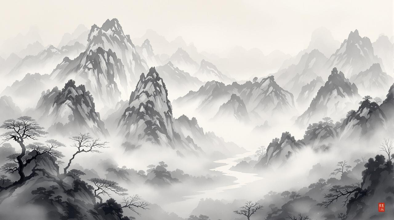 夜间影院-水墨丹青-高清视频截图