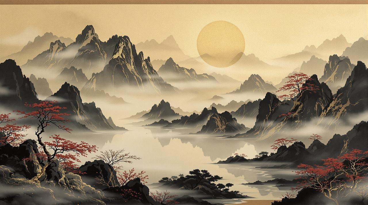 夜间影院-水墨丹青-作品海报